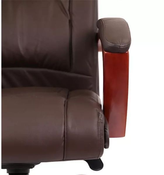 Крісло АКЛАС Артур EX MB (Шкіра LC-K Dark brown/PU Dark brown) 10471 фото