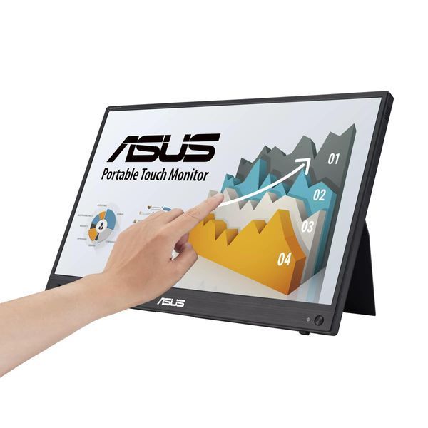 Портативний монітор Asus ZenScreen MB16AHT 15.6&Prime; (IPS, сенсорний, mHDMI, 2x USB‑C, динаміки) 90LM0890-B01170 фото