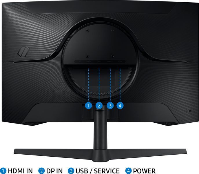 Монитор Samsung 27" Odyssey G55C 2&times;HDMI, DP, VA, 2560&times;1440, 165Гц, 1мс, изогнутый LS27CG550EIXCI фото