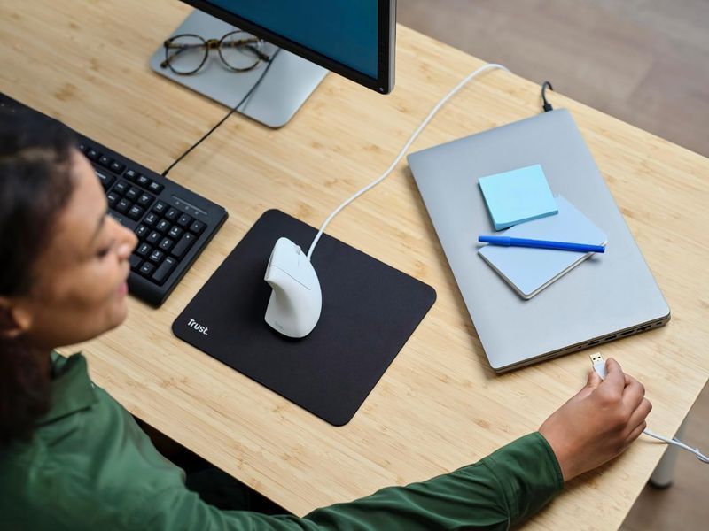 Мышь Trust Verto Ergonomic, USB-A, белый 25133_TRUST фото