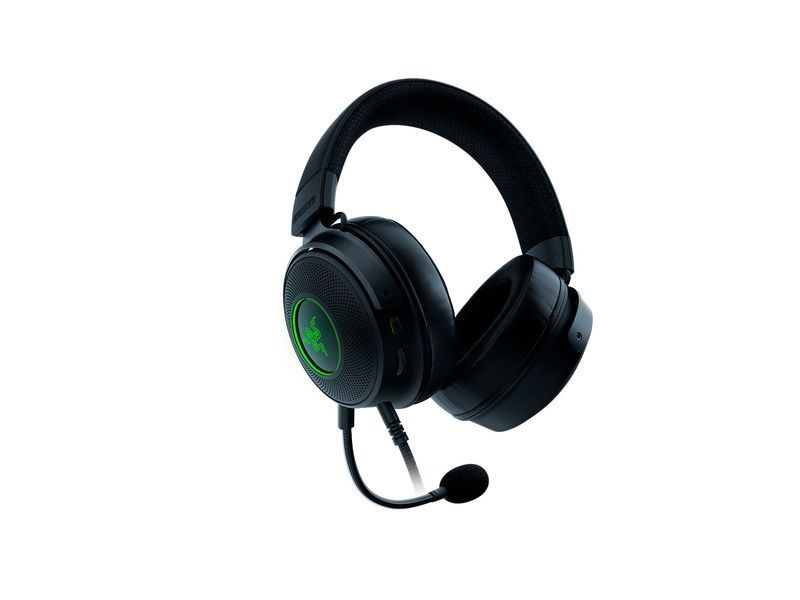 Игровая гарнитура Razer Kraken V3, 7.1, USB-A, RGB, 2 м, чёрная RZ04-03770200-R3M1 фото