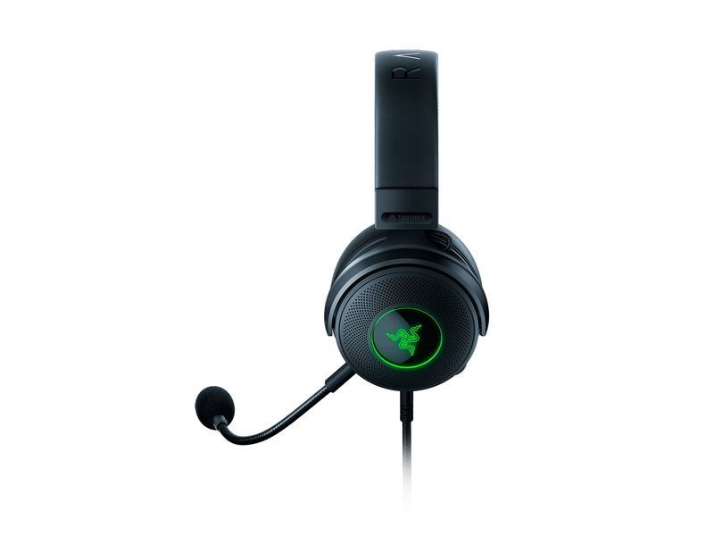 Игровая гарнитура Razer Kraken V3, 7.1, USB-A, RGB, 2 м, чёрная RZ04-03770200-R3M1 фото