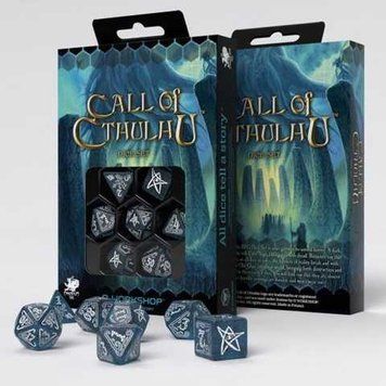 Набор кубиков Call of Cthulhu Abyssal & white Dice Set SCTH21 фото