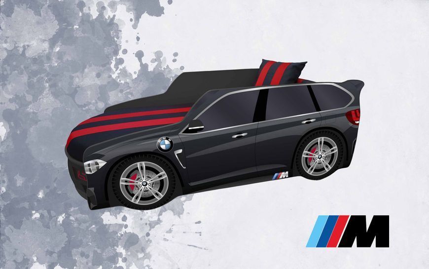 Кровать-машинка с подъёмным механизмом BMW PREMIUM P002-M фото