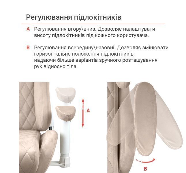 Крісло геймерське АКЛАС Харлі R OT-R299H (Бежевий) 130261 фото