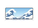 Большой коврик для мышки WorkPlaceShop Asia Большая Волна в Канагаве Светлый 713298899 фото