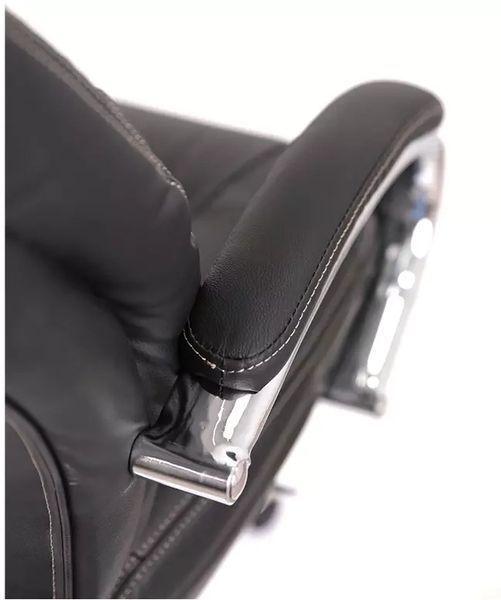 Крісло АКЛАС Бадалона CH MB (Шкіра LC-A Black/PU Black) 86866 фото