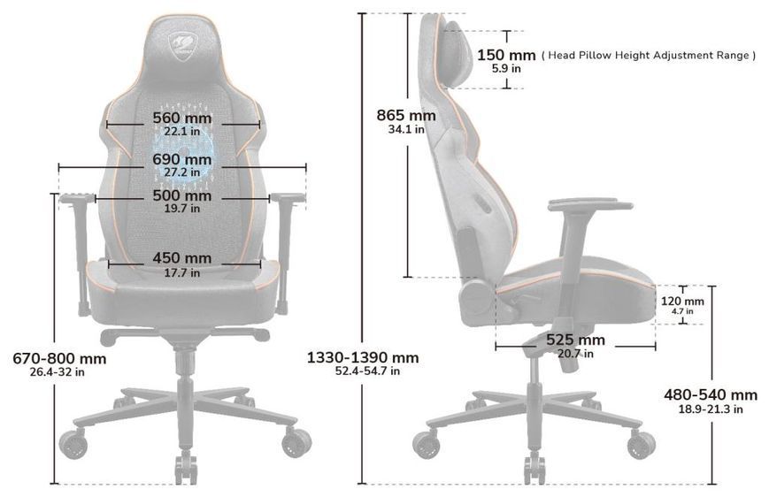 Кресло для геймеров Cougar NxSys Aero 1606295 фото
