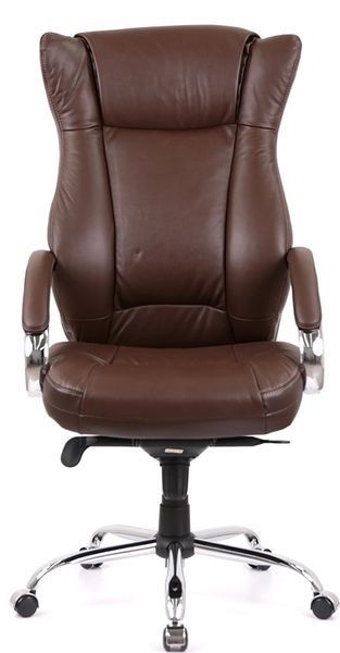 Крісло АКЛАС Бадалона CH MB (Шкіра LC-K Dark brown/PU Dark brown) 86867 фото