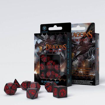 Набір кубиків Dragons Dice Set: Onyx (7) SDRA05 фото