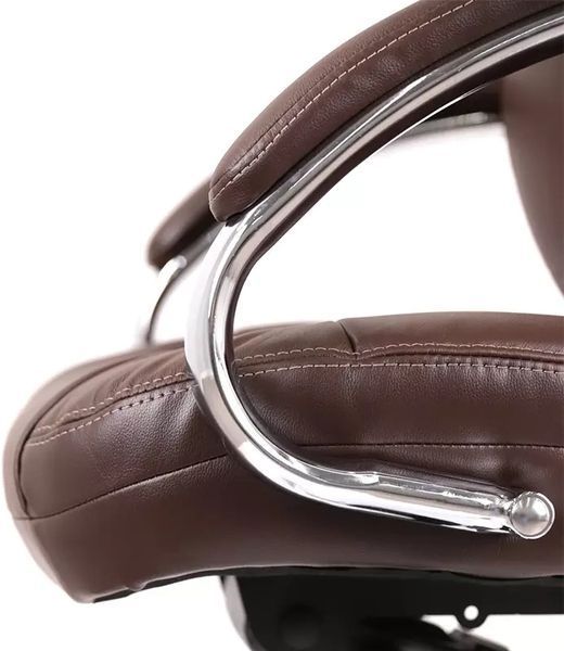 Крісло АКЛАС Бадалона CH MB (Шкіра LC-K Dark brown/PU Dark brown) 86867 фото