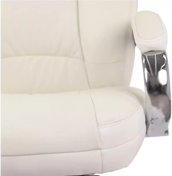 Крісло АКЛАС Бадалона CH MB (Шкіра Lux LC-W White/PU White) 86868 фото