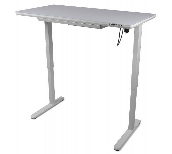 Регульований стіл Barsky StandUp white glass 1200x600 BST-12new BST-12new фото