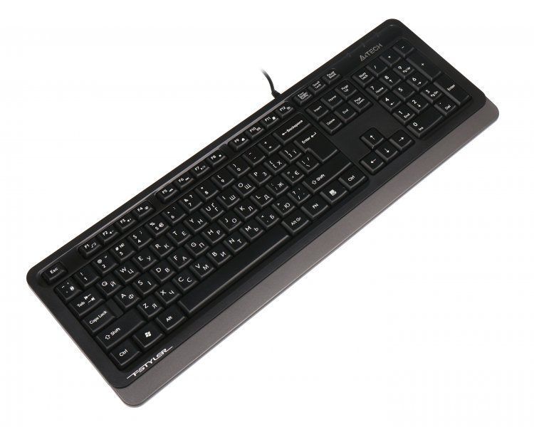 Клавиатура A4Tech FK10 Fstyler Sleek MMedia Comfort USB серый 1604049 фото