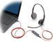 Гарнитура компьютерная стерео On-ear Poly Blackwire 3225, USB-A, USB-C, 3.5 мм, всенаправленный, чёрная 8X229AA фото 3