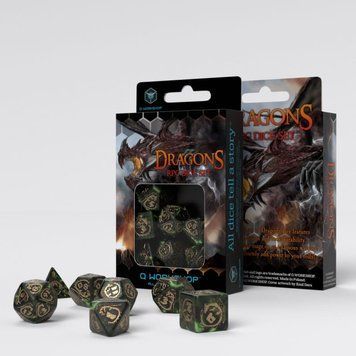 Набор кубиков Dragons Dice Set: Nephrite (7) SDRA06 фото