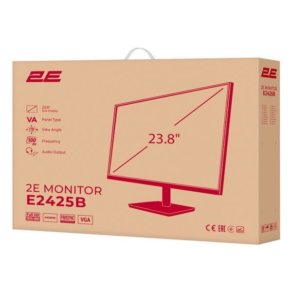 Монитор 2E 23.8" E2425B (D-Sub, HDMI, VA, 100 Гц, FreeSync) 2E-E2425B-01.UA фото