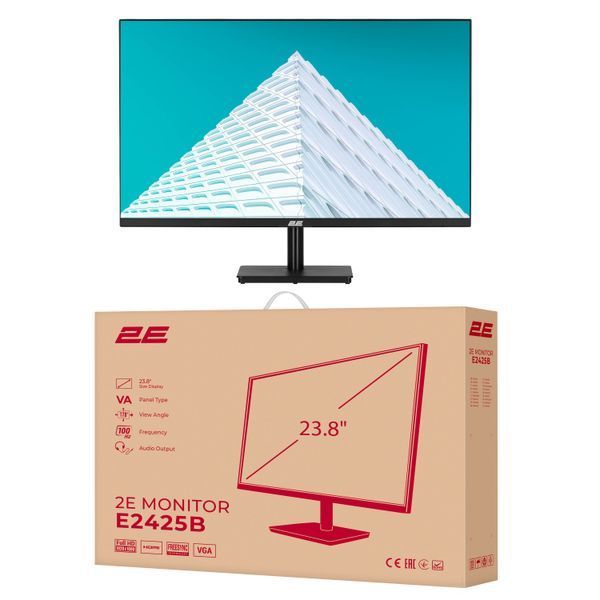 Монитор 2E 23.8" E2425B (D-Sub, HDMI, VA, 100 Гц, FreeSync) 2E-E2425B-01.UA фото