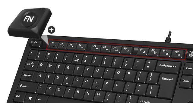 Клавиатура A4Tech Fstyler Sleek MMedia Comfort USB, синий 1604051 фото