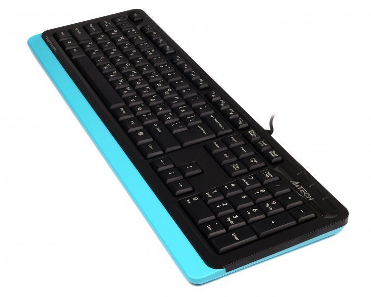 Клавиатура A4Tech Fstyler Sleek MMedia Comfort USB, синий 1604051 фото