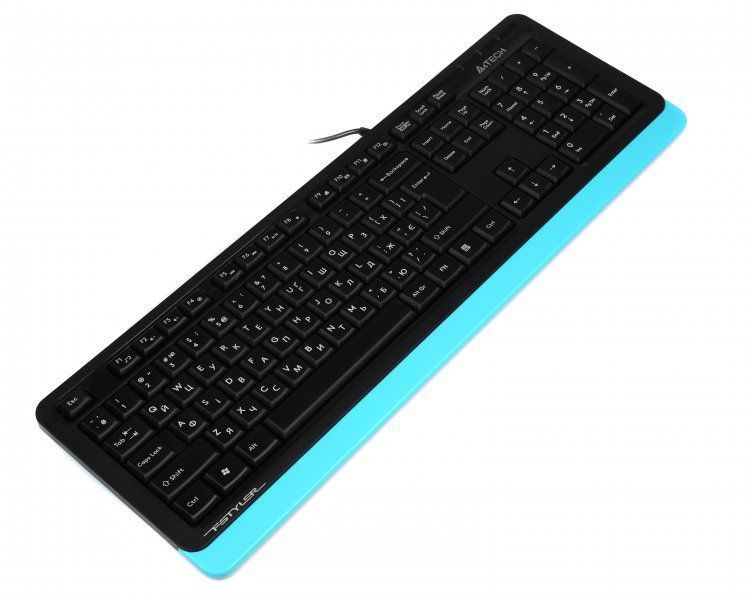 Клавиатура A4Tech Fstyler Sleek MMedia Comfort USB, синий 1604051 фото
