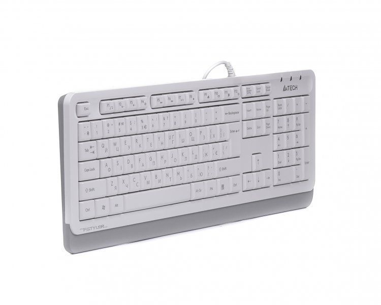 Клавиатура Fstyler Sleek Media Comfort, USB, белий 1604052 фото