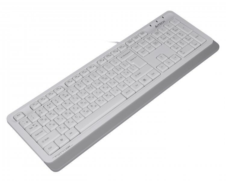 Клавиатура Fstyler Sleek Media Comfort, USB, белий 1604052 фото