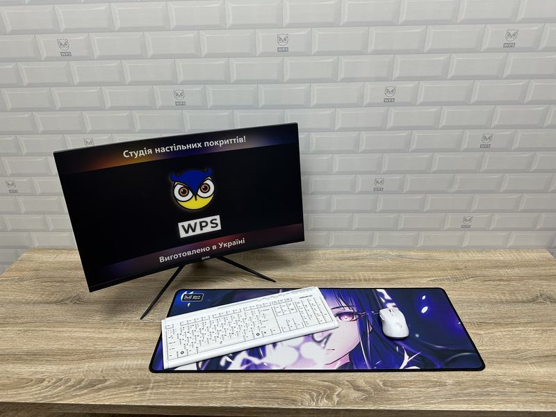 Великий килимок для миші WorkPlaceShop Anime Ґеншін Імпакт Райден 612775833 фото