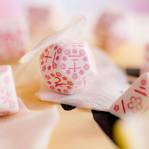 Набір кубиків Japanese Dice Set: Cherry Blossoms Petals (7) SKAN01 фото
