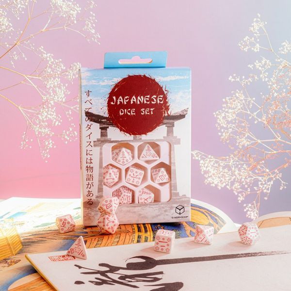 Набір кубиків Japanese Dice Set: Cherry Blossoms Petals (7) SKAN01 фото