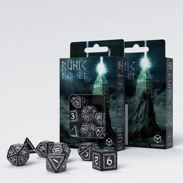 Набор кубиков Runic Black & white Dice Set (7) SRUN01 фото