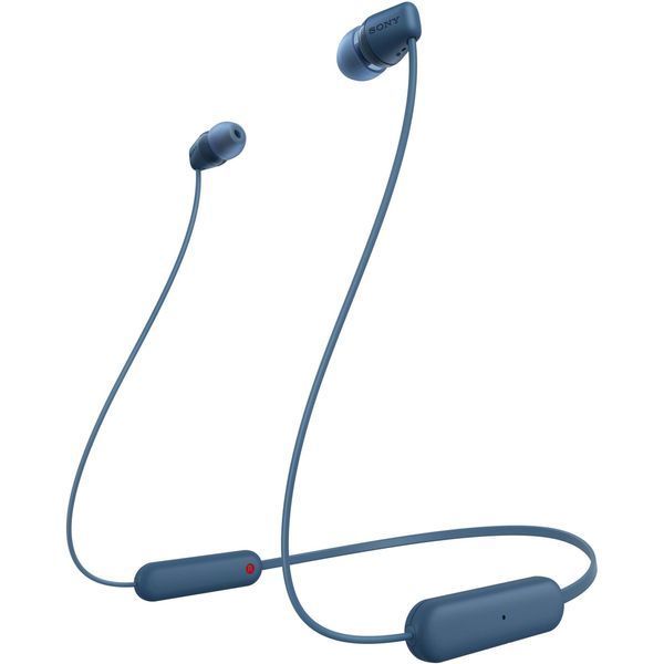 Навушники In-ear Sony WI-C100 BT 5.0, IPX4, SBC, AAC, Wireless, Mic, Синій WIC100L.CE7 фото