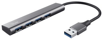 Trust USB-хаб Halyx 4-Port USB-A 3.2 Grey 24947_TRUST фото