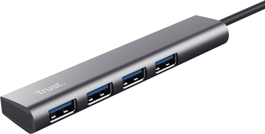 Trust USB-хаб Halyx 4-Port USB-A 3.2 Grey 24947_TRUST фото