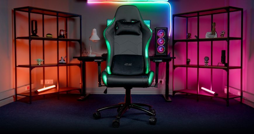Геймерское кресло 2E Gaming OGAMA II RGB 2E-GC-OGA-BKRGB фото