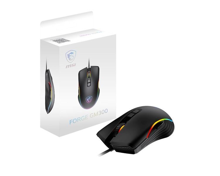 Миша MSI FORGE GM300, RGB, USB-A, чорний S12-0402300-HH9 фото