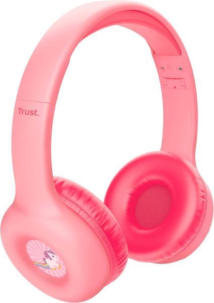 Наушники On-ear Trust Nouna Kids, Wireless, Mic, розовые 25274_TRUST фото