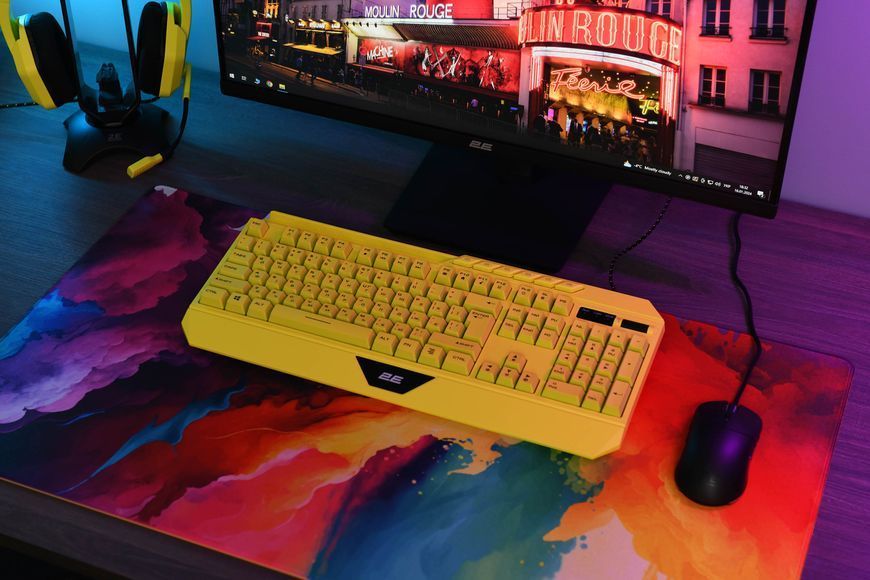 2E Gaming Килимок для миші PRO Speed D01, XL (800x450x3мм), багатокольоровий 2E-SPEED-XL-WH-PRO фото