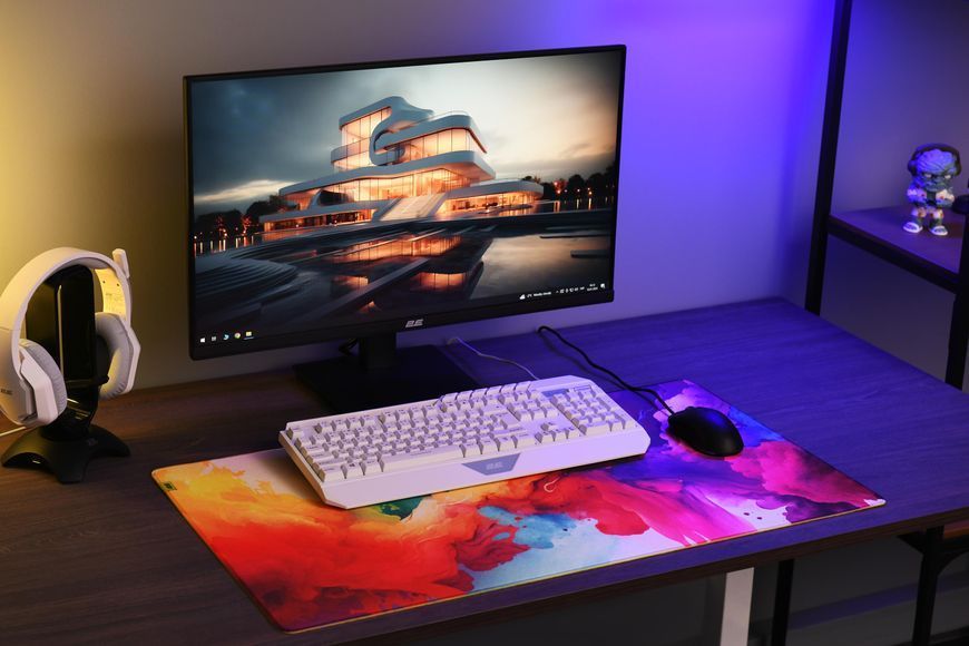 2E Gaming Килимок для миші PRO Speed D01, XL (800x450x3мм), багатокольоровий 2E-SPEED-XL-WH-PRO фото