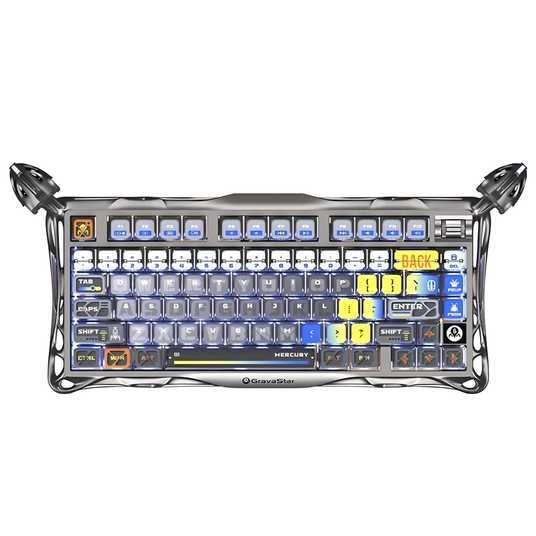 Механическая клавиатура 75% GravaStar K1 Pro RGB BT/2.4G/USB
