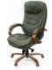 Крісло АКЛАС Валенсія Soft EX MB Зелений (Шкіра Lux LC-green) 12422 фото 2