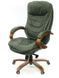 Крісло АКЛАС Валенсія Soft EX MB Зелений (Шкіра Lux LC-green) 12422 фото 1