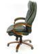 Крісло АКЛАС Валенсія Soft EX MB Зелений (Шкіра Lux LC-green) 12422 фото 3
