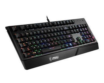 Клавіатура мембранна MSI Vigor GK20 UA 104key, USB-A, EN/UKR/RU, ColorLED, чорний S11-04UA208-CL фото