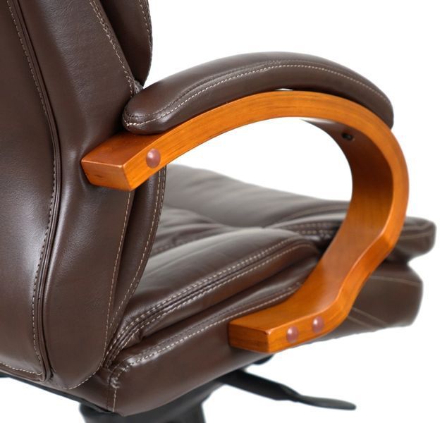 Крісло АКЛАС Тіроль EX GB-236WW (Шкіра LC-K Dark brown/PU Dark brown) 163343 фото
