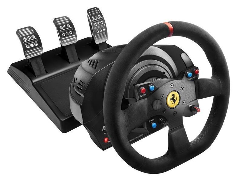 Руль и педали Thrustmaster T300 Ferrari Integral RW Alcantara Edition, официальная лицензия Ferrari и Sony, PC/PS3/PS4/PS5 4160652 фото