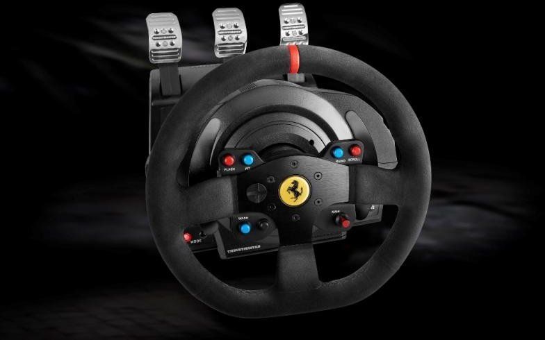 Руль и педали Thrustmaster T300 Ferrari Integral RW Alcantara Edition, официальная лицензия Ferrari и Sony, PC/PS3/PS4/PS5 4160652 фото