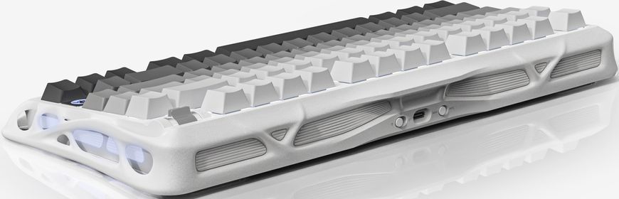 Клавіатура механічна GravaStar Mercury K1 80keys, GravaStar x Kailh Cheery Pink, EN/UKR, BT/WL/USB, білий GSK1_GWHT фото