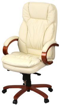 Крісло АКЛАС Тіроль EX GB-236WW (Шкіра LC-F Beige/PU Beige) 163344 фото
