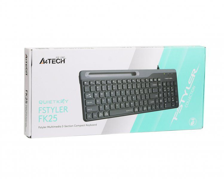 Клавиатура проводная A4Tech FK25 USB Black 1605123 фото